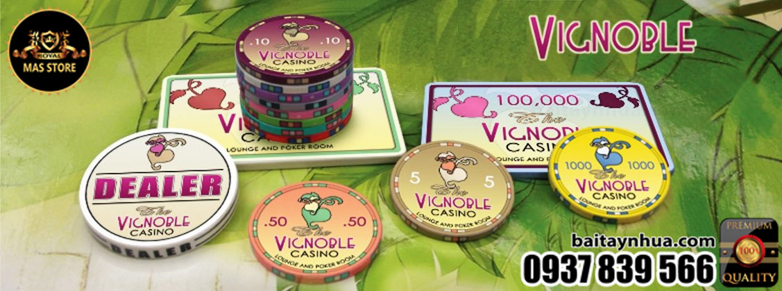 500 Chips VICNOBLE 100% Ceramic - Vali Gỗ