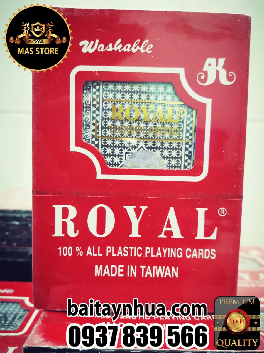 Bài Tây Nhựa Royal Cao Cấp 100% Plastic - Taiwan 027