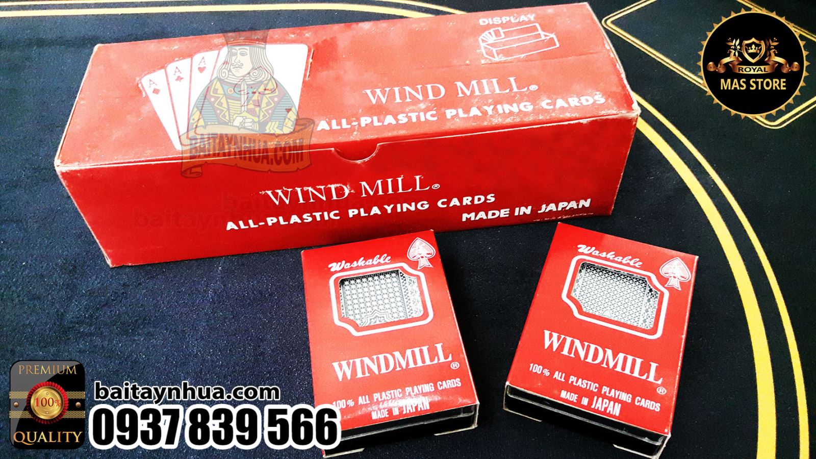 Bài Nhựa Nhật Windmill Cao Cấp 100% Plastic - Made in Japan