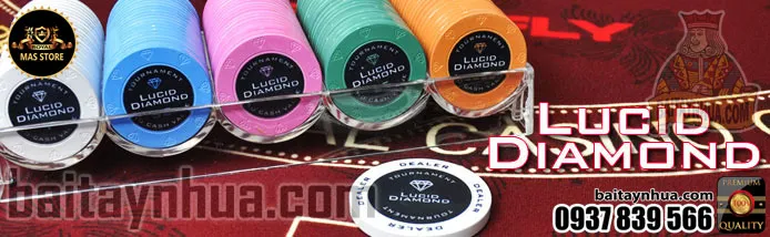 500 Chips LUCID DIAMOND 100% Ceramic - Vali Gỗ