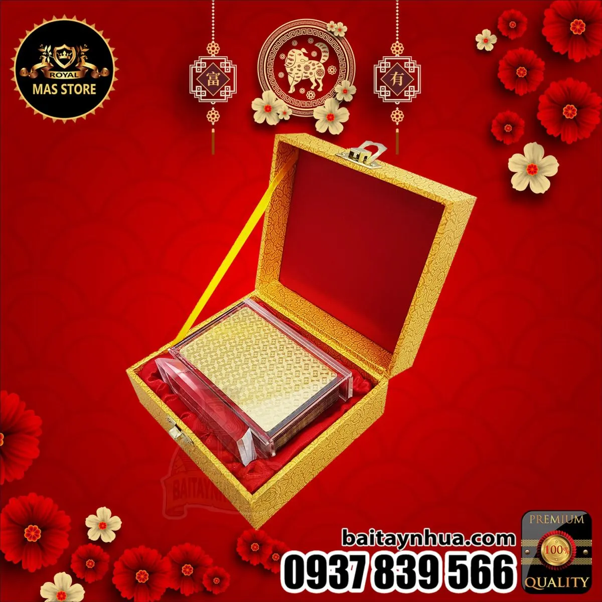 Bài Tây Mạ Vàng Cao Cấp - GOLD BOX