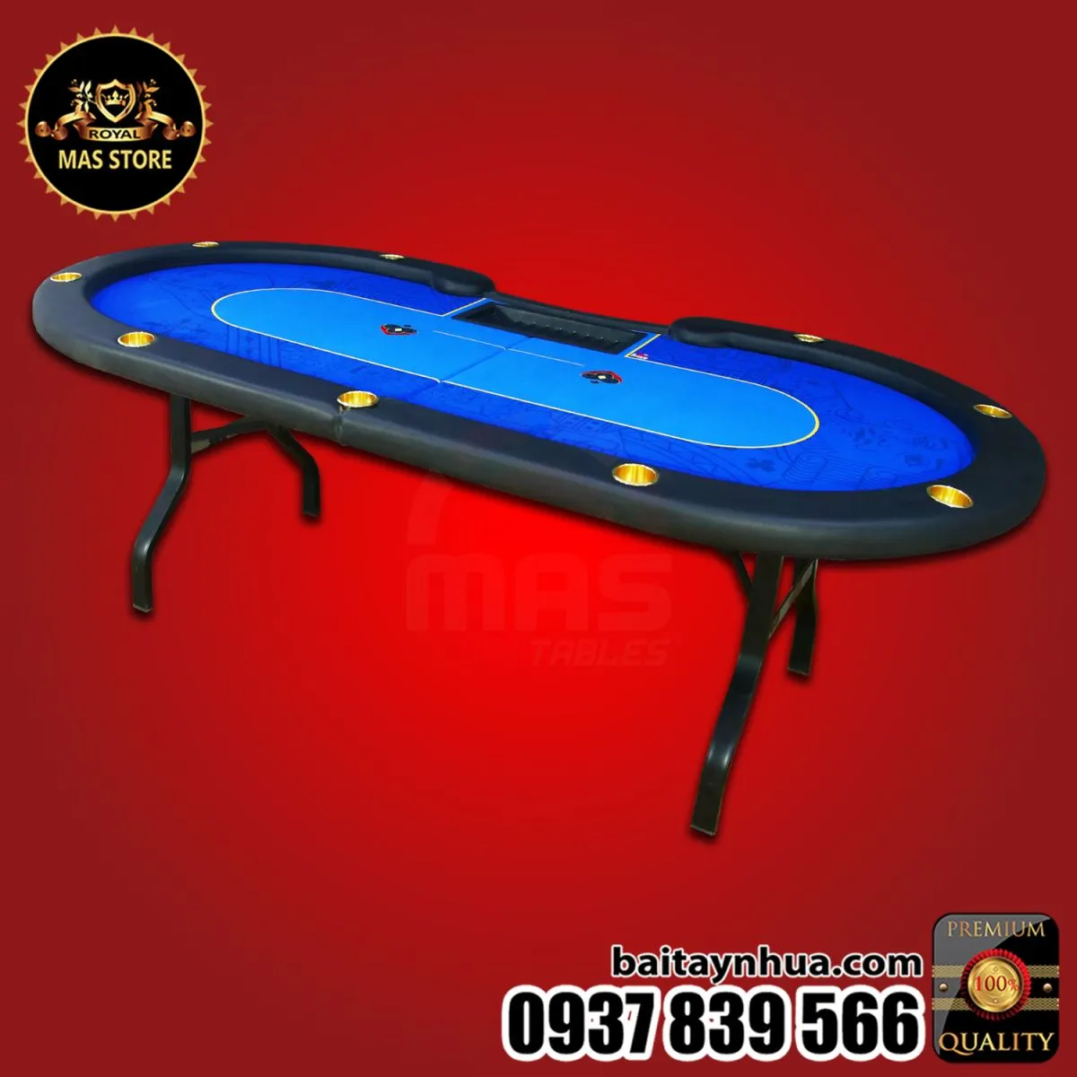 Bàn Poker Gập Đa Năng MASCOMPACT - MFT03 I Blue