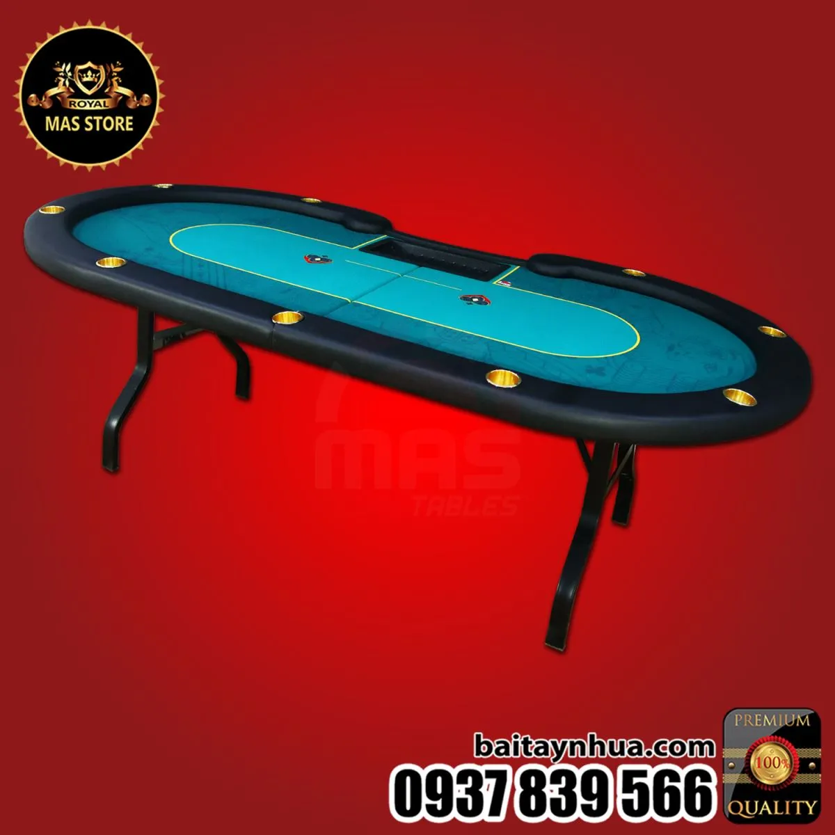Bàn Poker Gập Đa Năng MASCOMPACT - MFT03 I Green