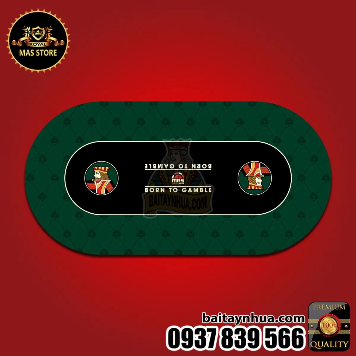 THẢM POKER CAO SU CAO CẤP | GEM KING®️